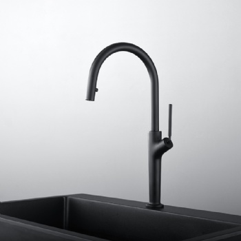 HYGESS Single Handle Kitchen Faucet Pull Down Sprayer  Sink Mixer