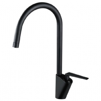 Deck Mounted Single Handle Brass 360 Degree Swivel Kitchen Faucet