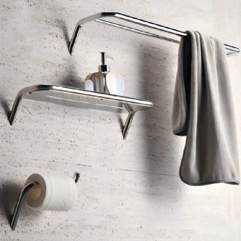 Modern Design Stainless Steel Chrome Bathroom Accessory Set