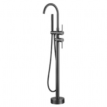 Bathroom Freestanding Brass Tub Mixer with Hand Shower