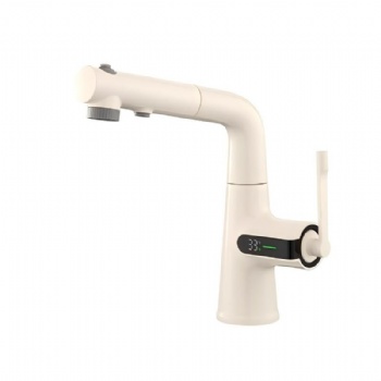 Three Spray Modes Digital Display Pull Out Basin Mixer